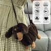 Plush Dachsshund Bag, Cute HandBag Kids Cartoon Dog Shoulder Bag