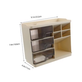 TOVINANNA Bathroom Makeup Organizer - 4 Tier Dustproof Cosmetic Storage Case with Drawers for Vanity Lipstick Masks & Skincare Dressing Table Bathroom Countertop