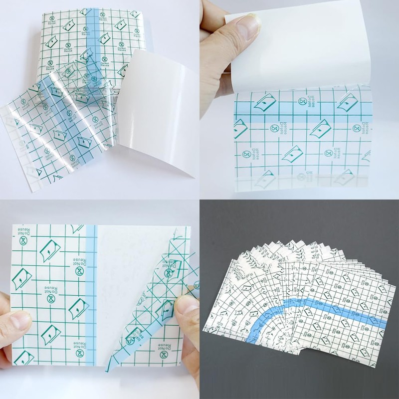 BTtime 防水フィルム 50枚 キズに保護テープ 透明絆創膏 創傷ドレッシングテープ ドレッシングテープ キズに保護テー 傷口保護 タトゥー介護