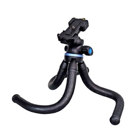 LPL UWP-80S L18291 Universal Walkie Pod, Flexible Tripod, Mini Tripod, Fixed Anywhere, Includes Head and Shoe, Equipped with Level, 360° Rotation, Load Capacity 4.4 lbs (2 kg)