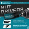 LIBRATON Magnetic Nut Driver Set, 35PCs Impact Driver Bit Set,