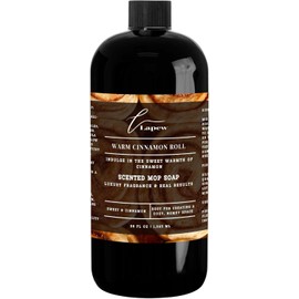 Lapew Warm Cinnamon Roll Scented Mop Soap Concentrate 36 oz | Premium Fragranced Floor Cleaner | Streak-Free | Hard Floor Cleaning Solution | Eco Friendly | Made in USA