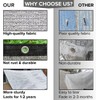 BeGrit 99% Reflective Aluminet Shade Cloth with Grommets 1m x