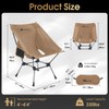 MOON LENCE Portable Camping Chair Plus, Upgraded Comfort & Size,