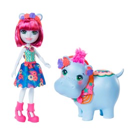 Enchantimals Hedda Hippo Doll (6-In) & Lake Animal Friend Figure