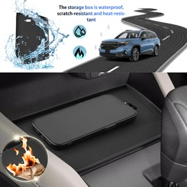 SHAOHAO 3 Pcs for 2025 Subaru Forester Center Console Organizer Fit for 2025 Subaru Forester Accessories 2025 Forester Middle Console Cup Holder Wireless Charging Pad Easy Removal Storage Box Tray