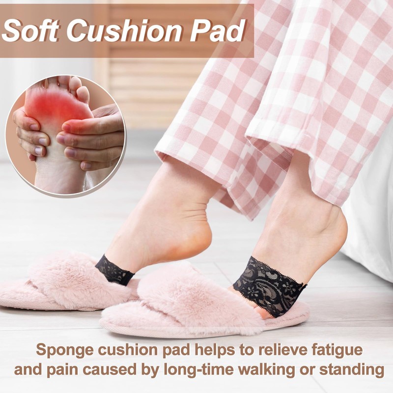 Cutecrop 12 Pairs Women's Open Toe Topper Socks for Mules