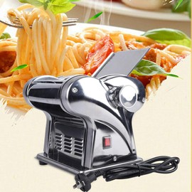 Electric Pasta Machine 2 Blades Adjustable Thickness,6-Speed Dumpling Dough Skin Noodles Pasta Maker Machine for Home Kitchen 110V 135W