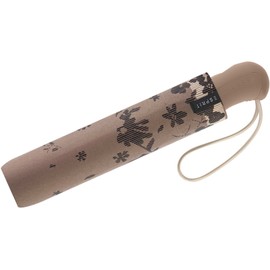 ESPRIT Pocket umbrella, Poetry Flower Taupe Gray, Floral
