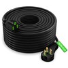 Maximm Flat Plug Extension Cord 50 ft with Slim Space-Saving