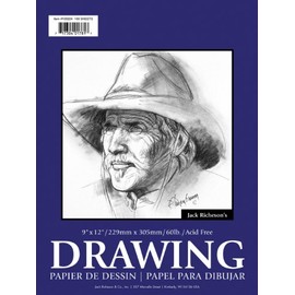 Jack Richeson 14-Inch-by-17-Inch Drawing Paper Pad, 100-Sheet