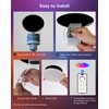 Smart Recessed Lighting 6 Inch, RGBCW Color Changing Canless Recessed