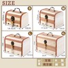Anopono Piggy Bank Treasure Chest with Key Padlock Antique Bills