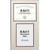 Double Diploma Document Certificate Reverse Openings Wood Picture Frame for