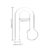 IAFVKAI Glass CO2 Drop Checker Aquarium Hang On CO2 Monitor