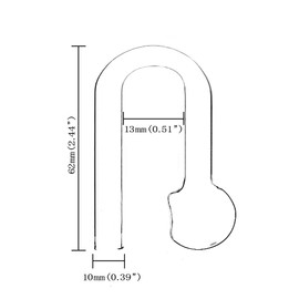 IAFVKAI Glass CO2 Drop Checker Aquarium Hang On CO2 Monitor CO2 Detector for Aquarium Planted Tank
