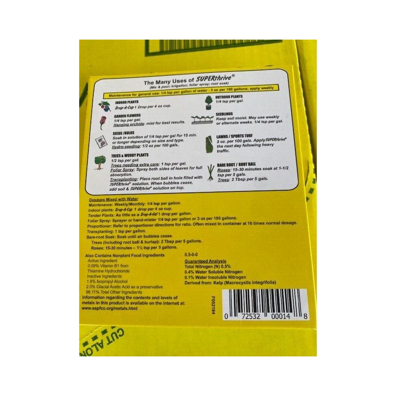 Superthrive 4 oz. Original Vitamin Solution with Kelp - BUY