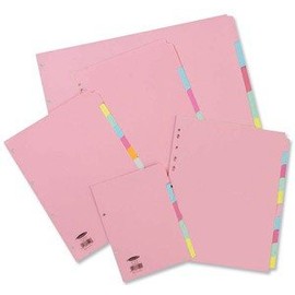 Concord Subject Dividers 230 Micron 6-Part A4 Ref 70699/J6