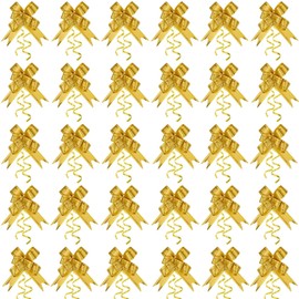YUDANSI 30 Pieces Gift Bows 40cm Bow with 2 Gold Thread Decorative Bows for Christmas New Year Valentine's Day Birthday Wedding Car Decoration Basket Gift Bows