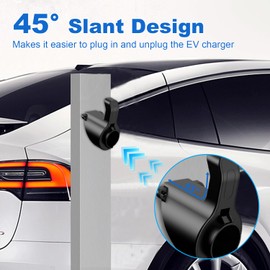 Electric Vehicle Charger Holder Dock Nozzle Holster for Type 1 Chargers，Wall Mounted for SAE J1772 connectors, Cable Organizer for Outdoor/Indoor use