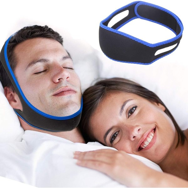 Adjustable Anti-Snoring Chin Strap, Stop Snoring Jaw Strap Comfortably for