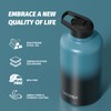 64oz Insulated Water Bottle (Cold for 48 Hrs),BPA Free&Leak Proof,Half