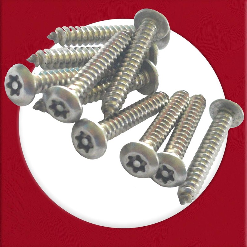 4.2mm x 32mm Button Head Security Screws Stainless Steel Sheet