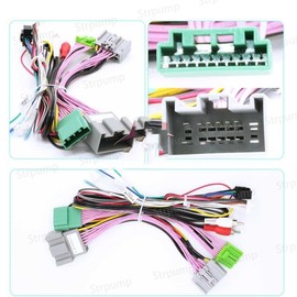 16pin Car Radio Stereo Power Retrofit Harness Cable Wire Loom for 2004-2014 Volvo XC90 with Can Bus Decoder