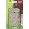 Eco Feltac Self-Stick Felt Floor Savers Square, Beige, 25 mm