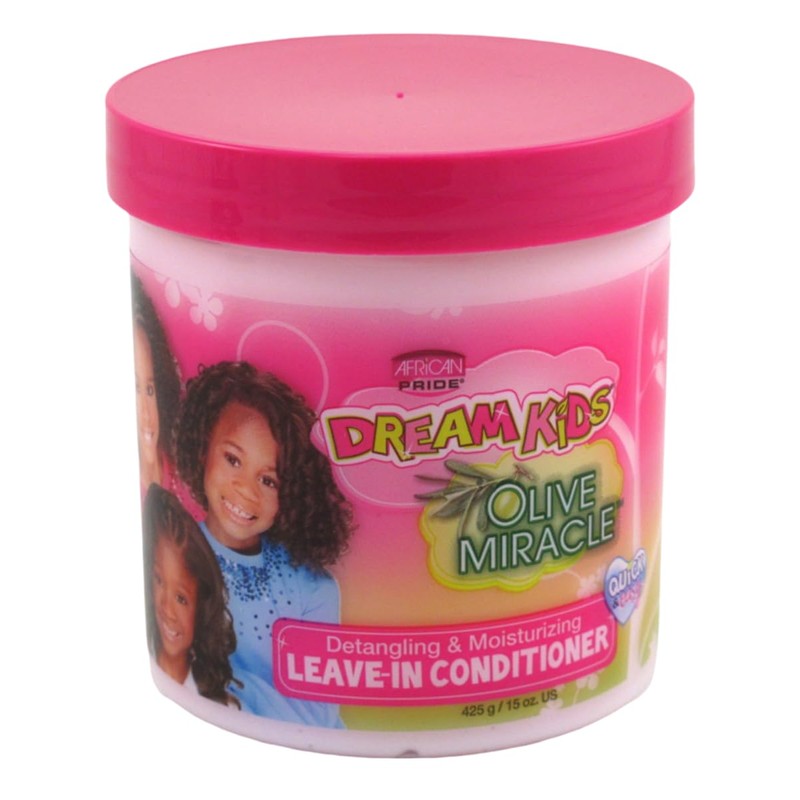 African Pride Dream Kids Olive Miracle Leave-In Conditioner 15 oz(Pack