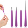 Jewelry File 4 Piece Bead Reamer Set Natural Stone Beads