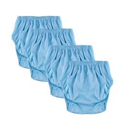 Adult Cloth Diaper Leak-Protection, Soft TPU Diapers Cover Pull-On Pant Washable and Reusable with Low Water Permeability Unisex(Blue,XL)