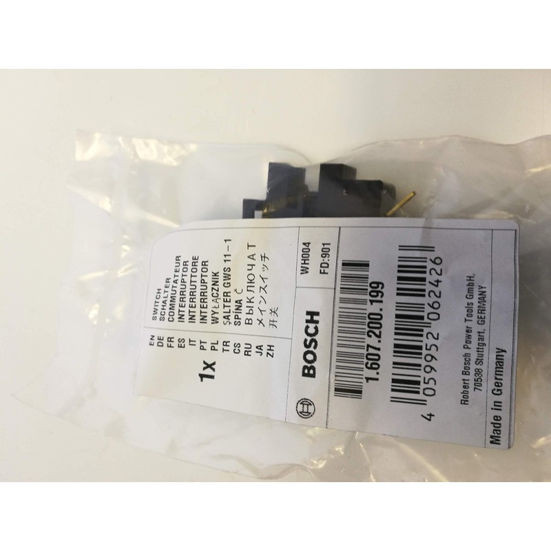 Bosch 1607200199 Switch for Straight Grinder GGS 28 C/28 CE/28