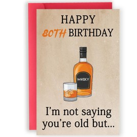 Abeletree 80th Birthday Card & Gifts for Men Women, Funny Birthday Gifts for 80 Year Old Woman Man, Unique 80th Birthday Decorations for Mom Dad Grandpa Grandma