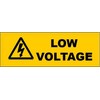 Low Voltage Electric Electricity Stickers Decals (12 Pack) Small .5x1.5