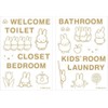 Tees Factory Miffy Room Sign Sticker Block Body H8.3 x