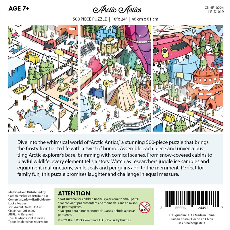 Lucky Puzzles 'Arctic Antics' - 500 Piece Puzzle