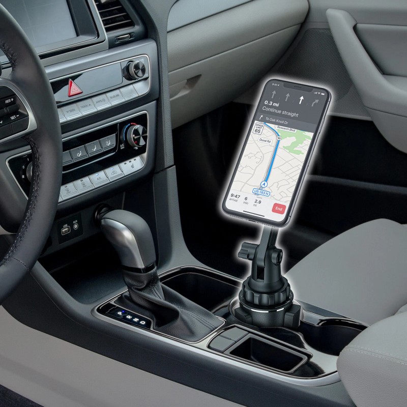 WixGear Extendable Arm Universal Cup Holder Adjustable Base Automobile Cup