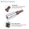 CoCud Hex Bit Socket, Metric H4 (4mm) Bit 1/4" Drive