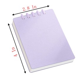 Small Notebooks 2.8x4inch Pocket Removable Spiral Notepads With Lined Pages 80 Sheets/160 Pages PP Hardcover to Stay Organized for Work School Travel (6 color-12pcs)