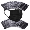 Litepak 100pcs Premium Individually Wrapped Disposable Face Mask Black Premium