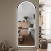 GlasFlength 64"x21" Arched Full Length Mirror with LED Lights, Free