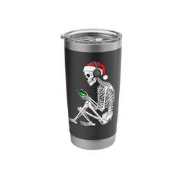 Video Gaming Skeleton With Game Controller Christmas Gamer Stainless Steel Insulated Tumbler