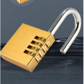 Brass Dial Combination Lock for Cabinets, Drawers, Lockers - Security Device Carrier