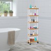 Beyeutao 6 Tier Slim Storage Cart with Wheels Rolling Cart