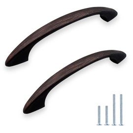 HESTIA HARDWARE 5 Pack | Oil Rubbed Bronze Dresser Handles Brushed Bronze Drawer Pulls, Modern Arched Cabinet Pull 3 inch Hole Center Cabinet Pull Drawer Hardware (Z9.5.O)