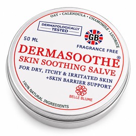 Dermasoothe Moisturising Skin-Relief Balm | Fragrance-Free & All-Natural | For Dry, Itchy, Sensitive & Eczema-Prone Skin | Skin Barrier Support | Oat, Calendula, Chamomile & Liquorice UK Made (50 mL)