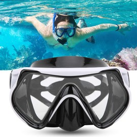 Tiiyee Scuba Diving Mask, Snorkel Mask, Suitable Tempered Glass, Leakproof, Professional, Large View, Adults, Dive, Swim, Training, Freediving, Spearfishing