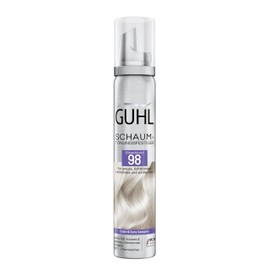 Guhl Foam tint firmer, colour 98, silver blonde, for grey, light blonde, light blonde and white hair, gentle hold, volume and colour shine, lasts 1 to 3 hair washes