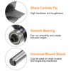 sourcing map Roundover Router Bit 1/4 Shank 5/16" Radius Carbide